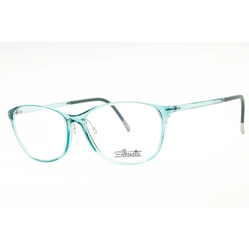 NWT Silhouette SPX Illusion Fullrim 1603/75 Carribbean Blue Rectangle Eyeglasses